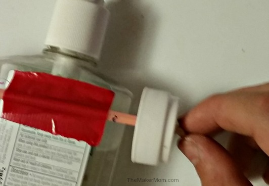 Learn how to make a DIY toy car from a plastic bottle on www.TheMakerMom.com.