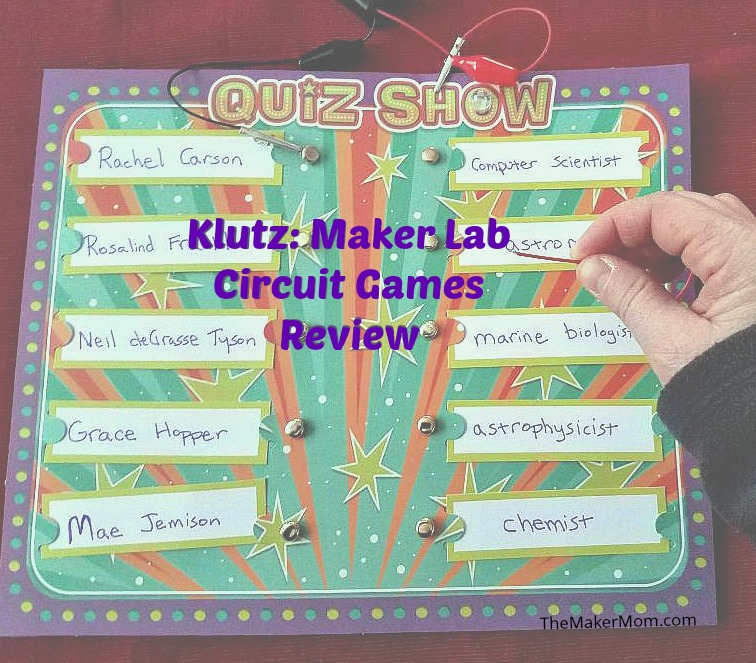 Klutz Maker Lab Circuit Games Review from The Maker Mom